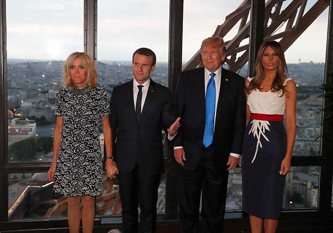 Brigitte y Emmanuel Macron con Donald y Melania Trump / Gtres