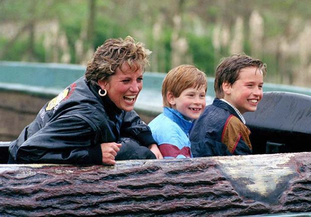 Diana de Gales y sus hijos