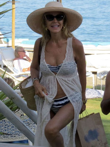 Carmen Lomana durante sus vacaciones en Marbella