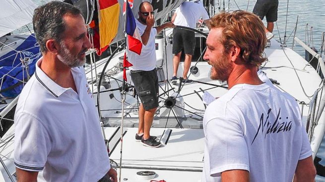 Felipe VI y Pierre Casiraghi