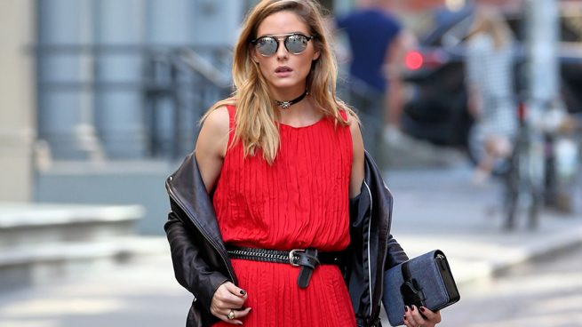 Olivia Palermo shooting Banana Republic