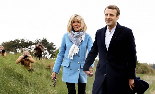 Brigitte y Macron en una imagen de archivo. (Foto: Gtres)