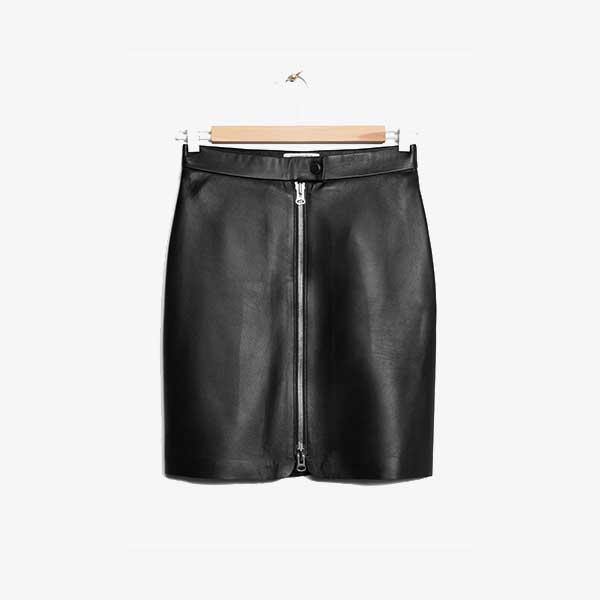Tendencias Otoño 2017 Mini Falda Negra Piel