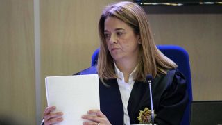 La magistrada Samantha Romero durante el juicio del 