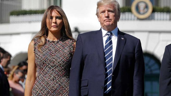 Melania Trump Apuesta Por Un Vestido De Tweed De Alexander Mcqueen