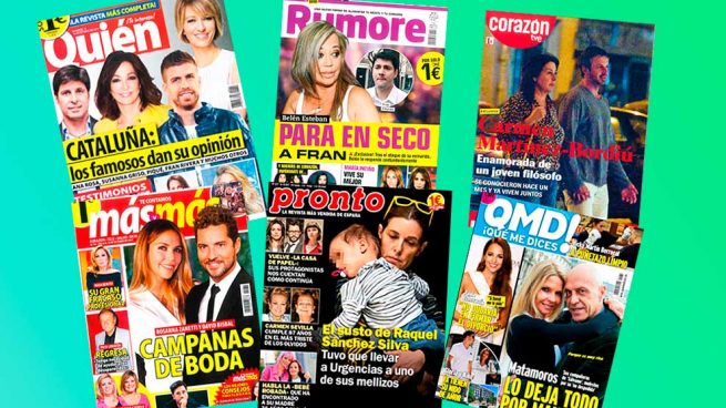 Revistas del corazón lunes 9 de octubre