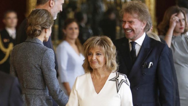 María Teresa Campos y Bigote Arrocet, invitados a la recepción del Palacio Real