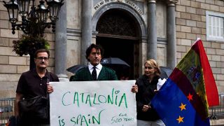 Álvaro de Marichalar ha defendido la unidad española a pie de calle y desde Cataluña / EFE