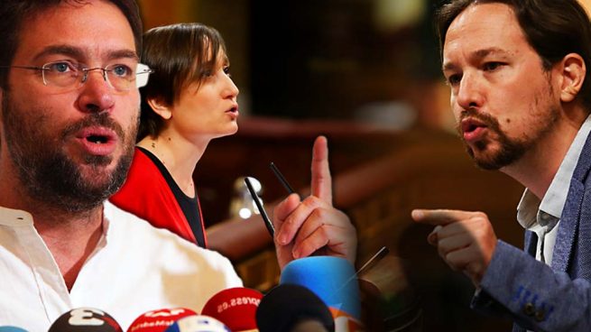 Albano Dante Fachin, Marta Sibina y Pablo Iglesias