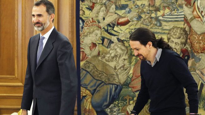 El Rey y Pablo Iglesias en una imagen de archivo / Gtres