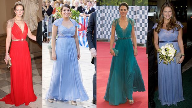 Magdalena de Suecia, Kate Middleton, Alexandra Princess of Sayn-Wittgenstein-Berleburg y Alexandra de Luxemburgo.