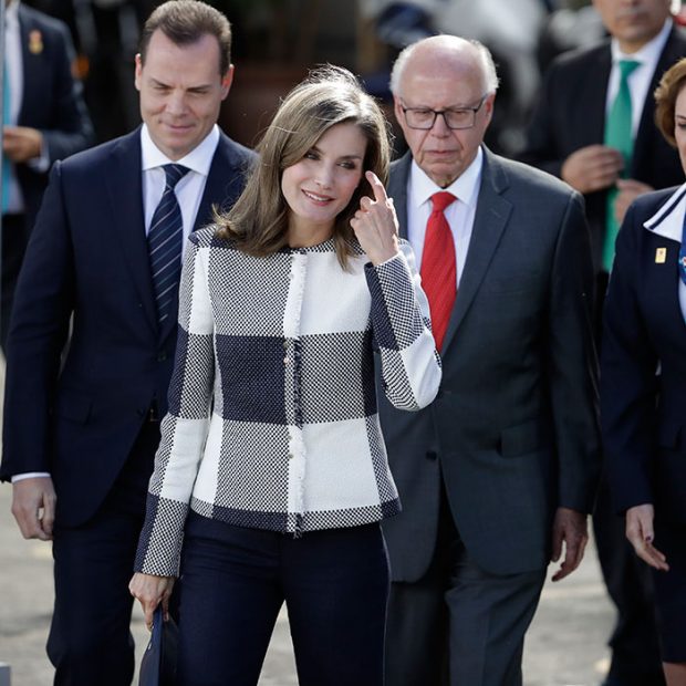 La reina Letizia durante su viaje en solitario a México