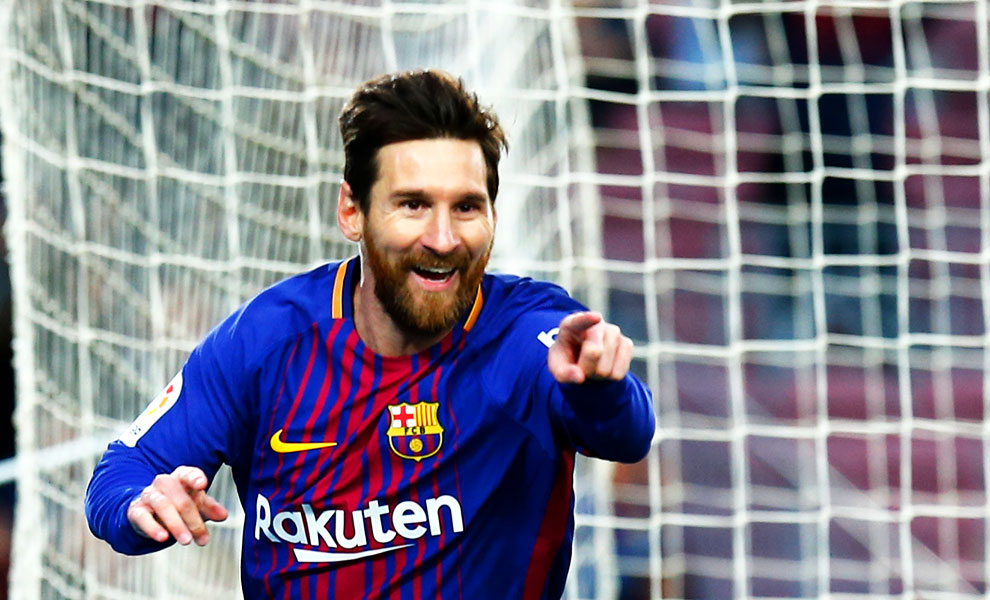 Leo Messi durante el partido de Liga contra el Levante / Gtres