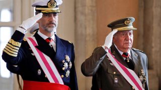 Los reyes Juan Carlos y Felipe durante la Pascua Militar / Gtres
