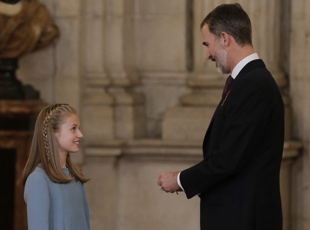 Leonor y su padre / Gtres