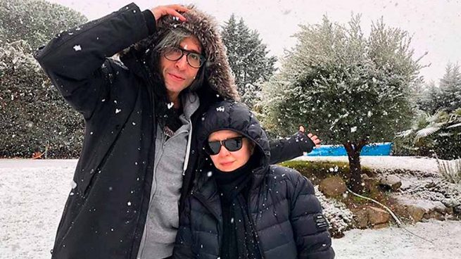 Alaska y Mario disfrutan de la nieve en Madrid