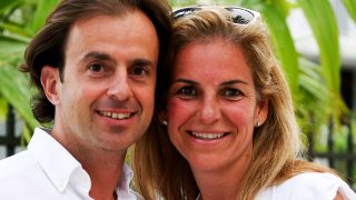 Josep Santacana y Arantxa Sánchez Vicario en una imagen de 2014 / Gtres