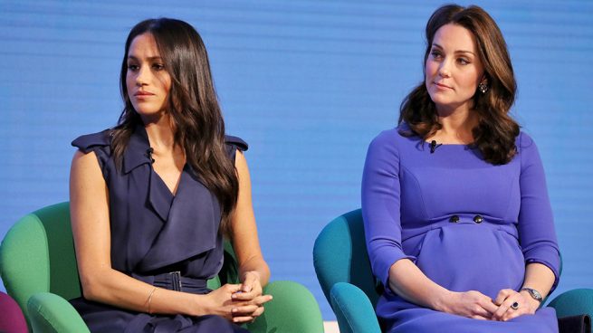 Kate Middleton y Meghan Markle, dos princesas de azul en su primer acto conjunto