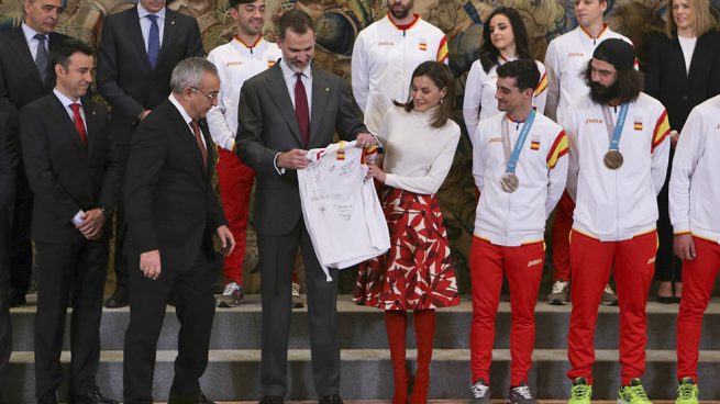 Los Reyes durante la audiencia / Gtres