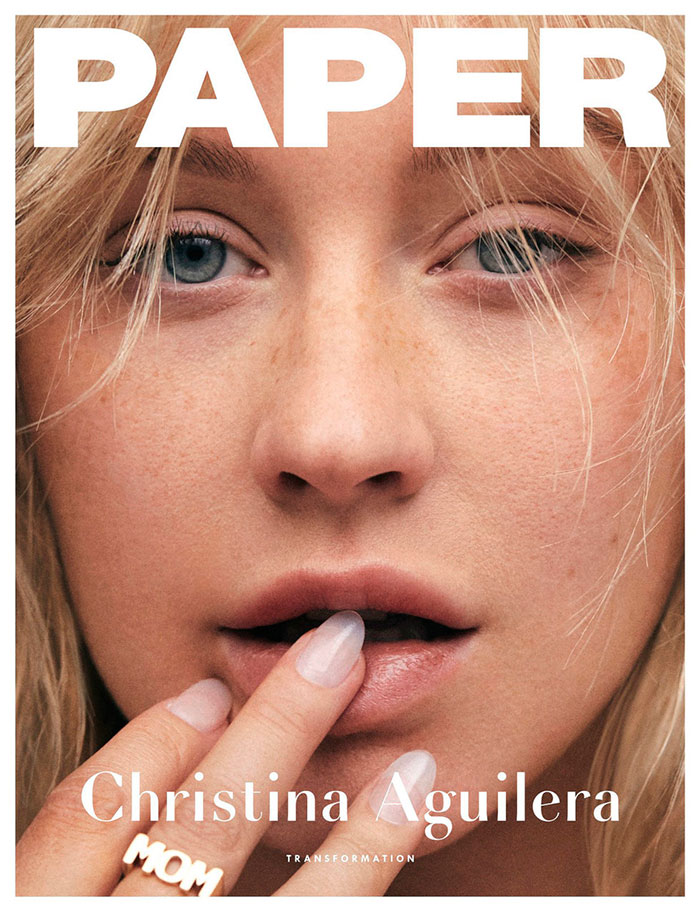 Portada Paper con Christina Aguilera / Paper Magazine