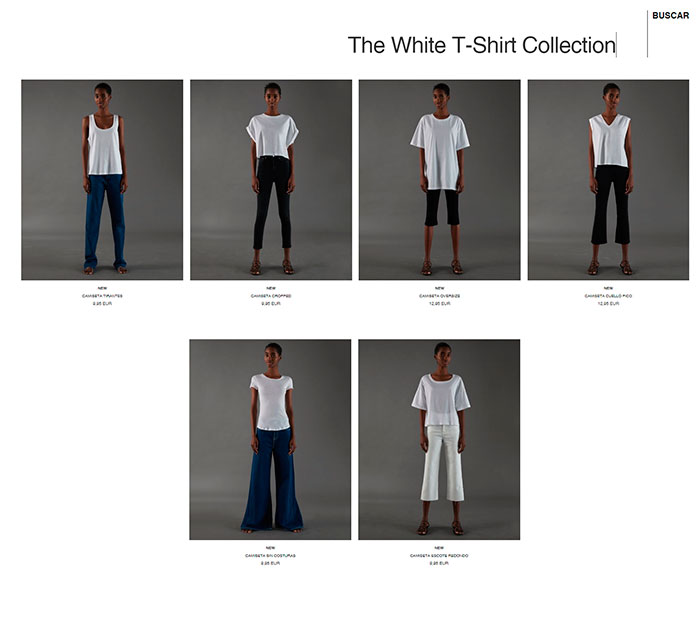 camiseta blanca Zara