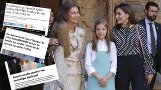 Las reinas Letizia y Sofía en un montaje de LOOK