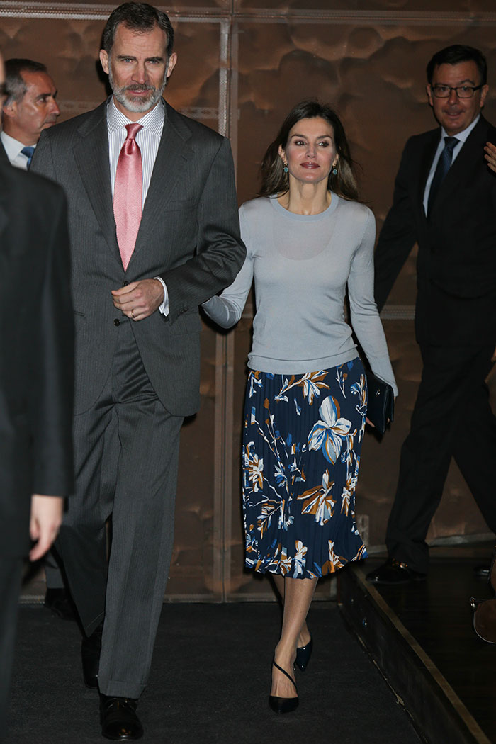 Letizia en la entrega de las Becas La Caixa 2018 / Gtres