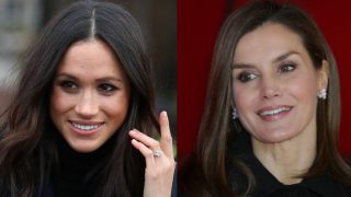 Meghan Markle le copia el vestido a la reina Letizia / Gtres