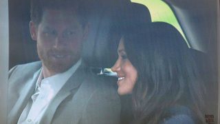 El príncipe Harry y Meghan Markle a su llegada al Palacio de Kesington /Gtres