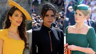 Amal Clooney, Victoria Beckham y  Kitty Spencer en la boda de Meghan y Harry / Gtres