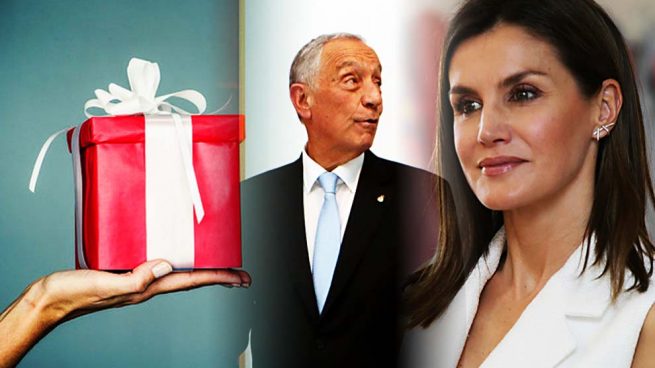 Marcelo Rebelo de Sousa y la reina Letizia