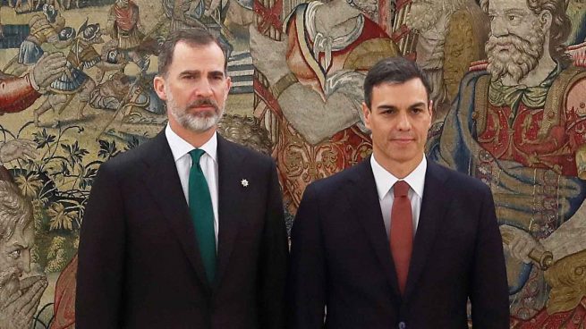 Pedro Sánchez y el rey Felip