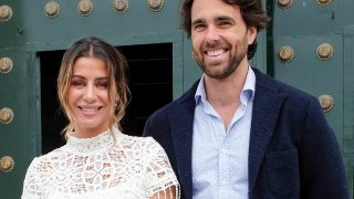 Elena Tablada y Javier Ungría en el bautizo de la hija de Elisabeth Reyes / Gtres