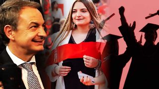 La hija pequeña de José Luis Rodríguez Zapatero se gradúa