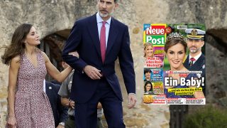 Los Reyes de España, don Felipe y doña Letizia y la portada del Neue Post / Gtres-Fotomontaje.