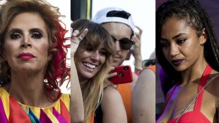 Ágatha Ruiz de la Prada, Blanca Suárez, Mario Casas y Berta Vázquez en un fotomontaje de LOOK
