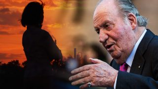 El rey Juan Carlos en un fotomontaje de LOOK