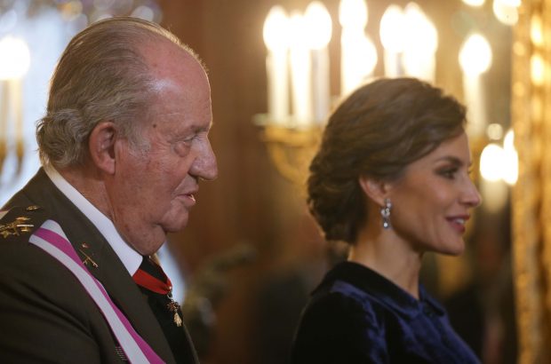 El rey Juan Carlos y Doña Letizia