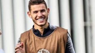 Lucas Hernández, durante un entrenamiento el pasado Mundial de Rusia 2018 / Gtres