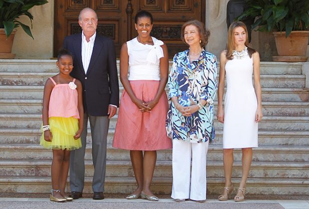 Michelle Obama, Rey Juan Carlos, Reina Sofía, Reina Letizia