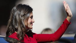 La Reina Letizia a su llegada a Covadonga / Gtres