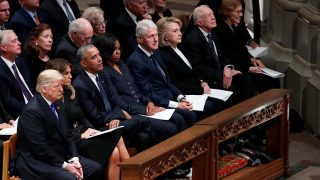 Han estado juntos en el funeral de George Bush /Gtres