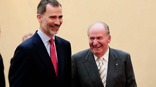 Los reyes Felipe y Juan Carlos