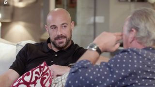 Pepe Reina, durante su entrevista con Bertín / Telecinco.