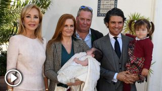 Carmen Lomana, madrina de lujo en el bautizo del hijo de Olivia de Borbón / Gtres