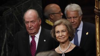 Los reyes don Juan Carlos y doña Sofía en los actos de aniversario de la Carta Magna / Gtres
