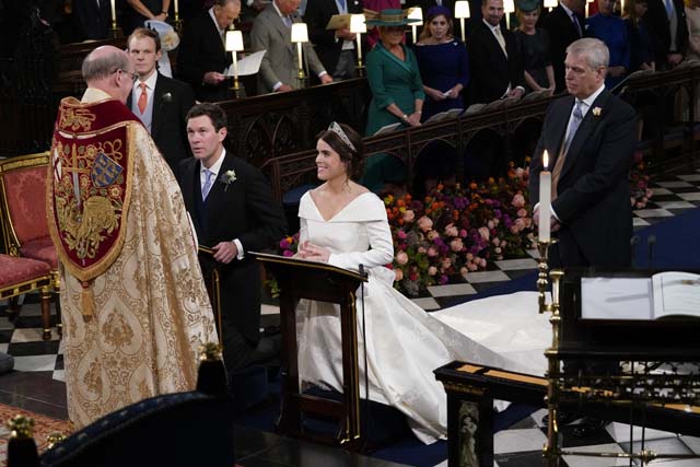 Eugenia de York y Jack Brooksbank el día de su boda 