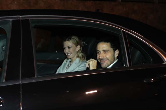 Marta Ortega y Carlos Torreta llegando en coche a la celebración de su boda