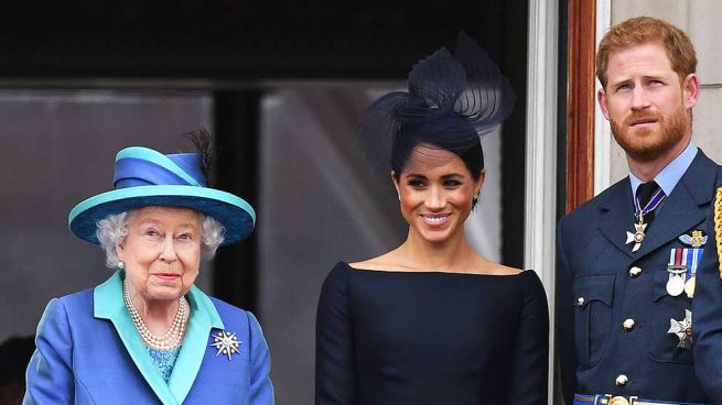 sabel II, Meghan Markle y el príncipe Harry,, Familia Real Británica