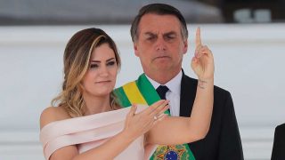 Michelle Bolsonaro durante la toma de posesión de Jair Bolsonaro en Brasil / Gtres